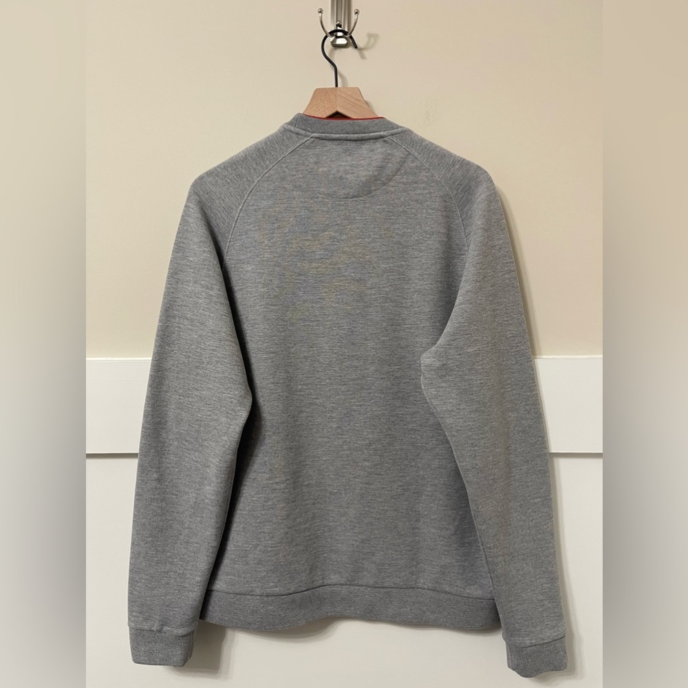 Ted Baker Gray Cotton-Knit Crewneck Casual Comfy Sweater Size 5 (XL) - Picture 5 of 9